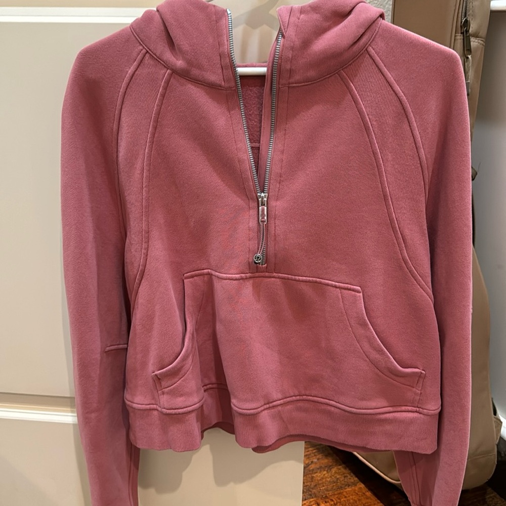 Lululemon Scuba Half Zip Pink